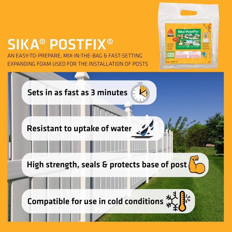Sika Pro Select Fence Post Mix Product Highlights.