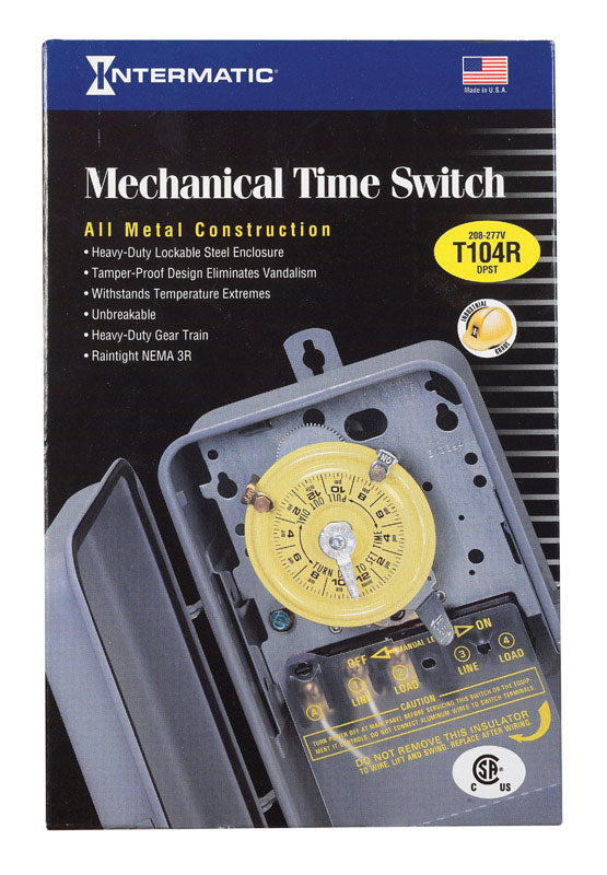 Intermatic 24-Hour Mechanical Timer Switch T104RD89
