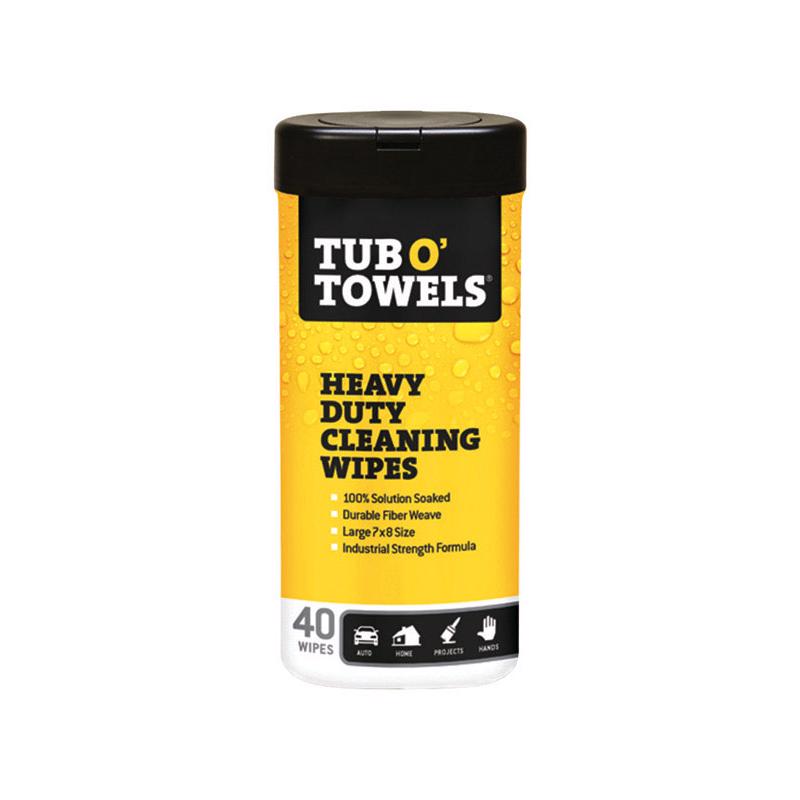 Tub O' Towels Fiber Weave Cleaning Wipes 40 Pack