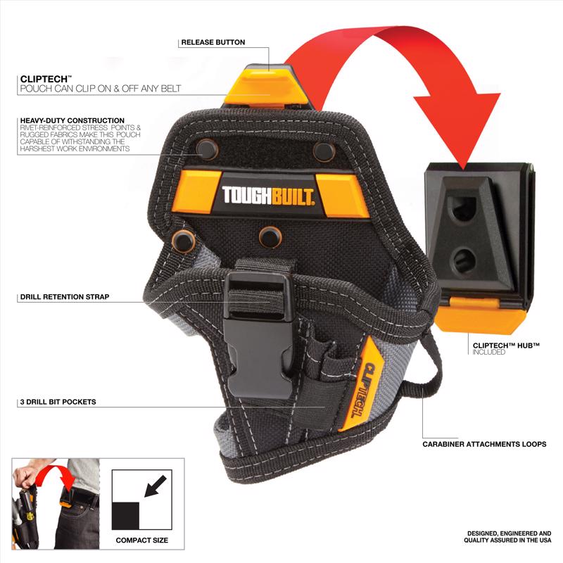 ToughBuilt Drill Holster Tool Pouch product features