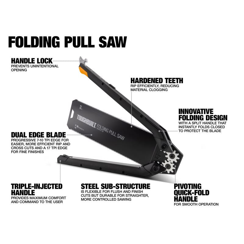ToughBuilt Folding Pull Saw Product Features