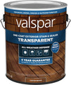 Valspar One-Coat Transparent Stain & Sealer Gallon Canyon Brown