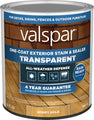 Valspar One-Coat Transparent Stain & Sealer Quart Honey Gold