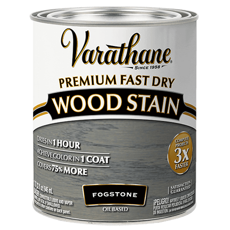 Varathane Premium Fast Dry Wood Stain Quart Fogstone
