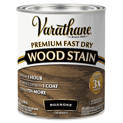 Varathane Premium Fast Dry Wood Stain Quart Roanoke