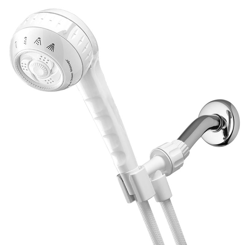 Waterpik White PowerSpray+ Original Shower Massage Shower Head SM451E