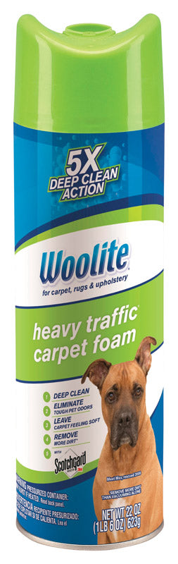 Woolite Heavy Traffic Fresh Scent Carpet Foam 22 Oz 0820