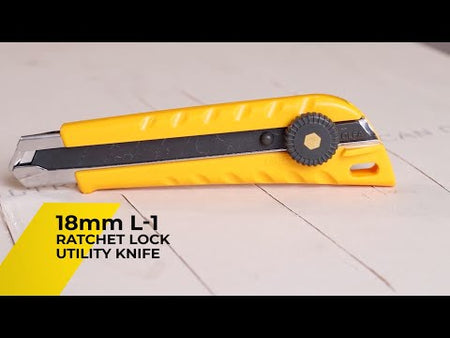 Product Video for the OLFA L-1 Heavy-Duty Ratchet-Lock Utility Knife