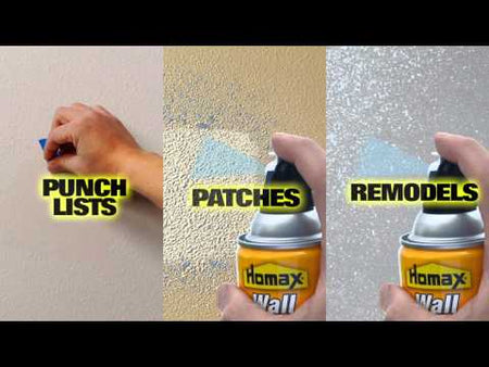 Homax Color Changing Orange Peel & Splatter Spray Texture Water-Based Manufacturer Demo Video