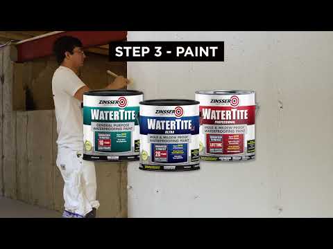 Zinsser Watertite Clear Waterproofing Paint Gallon Manufacturer Demo Video