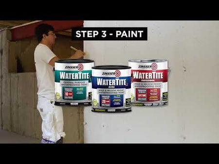 Zinsser Watertite Clear Waterproofing Paint Gallon Manufacturer Demo Video