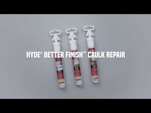Product Video for Hyde Better Finish Caulk Repair Fast Dry Interior White 09971