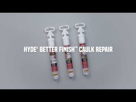 Product Video for Hyde Better Finish Caulk Repair Kitchen & Bath White 09968