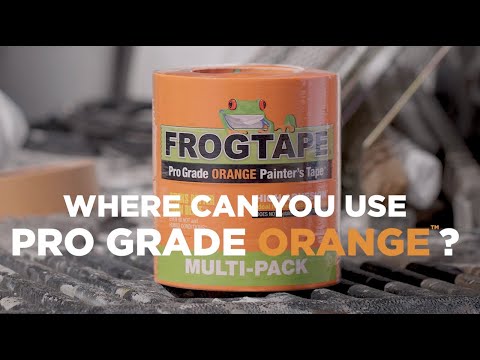 FrogTape Pro Grade Orange Painter's Tape Where to Use Manufacturer Video