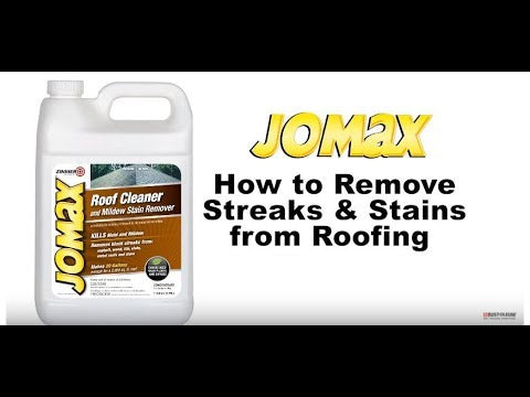 How to Clean Your Roof with Zinsser Jomax Roof Cleaner & Mildew Stain Concentrate Video