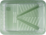 Green Plastic Paint Tray showcasing the high-quality plastic construction and pattern of the roll-off area.