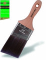 Professional Painters Angle Short Handle Brush showcasing the 100 percent polyester filament.