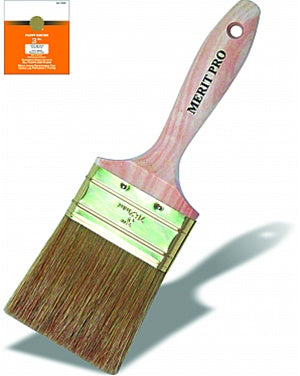 Consumer 100% White China Bristle Brush featuring an unfinished hardwood handle and rust resistant ferrule.