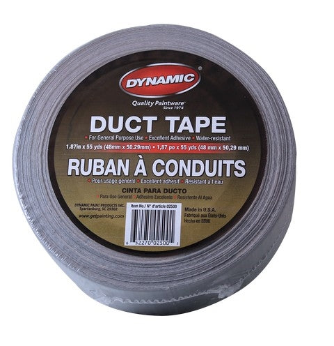 Roll of Dynamic 1.87" x 55 Yds Grey Utility Duct Tape 02500