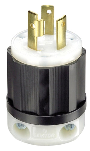 Leviton Locking Plug 30 Amp 250V Industrial Grade 02621-0PB