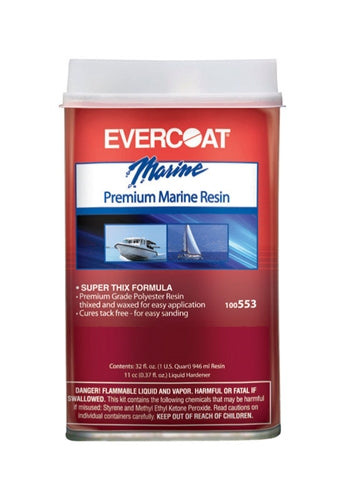 Evercoat Premium Marine Resin Quart Can