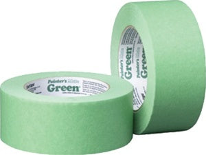 Painters Mate Green Masking Tape Rolls set on a white background.