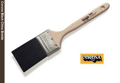 Corona Duke Black China Bristle Paint Brush with a hardwood handle.