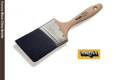 Corona Victoria Black China Bristle Paint Brush with an unsealed wood handle.