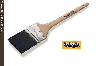 Corona Cutlass Black China Bristle Paint Brush with hardwood handle.