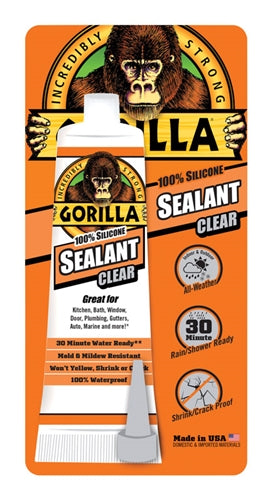 Gorilla 100% Silicone Sealant 2.8 Oz