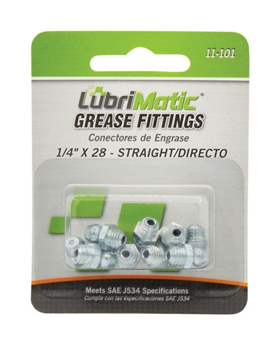 LubriMatic Straight Grease Fittings 10-Pack 11-101-15