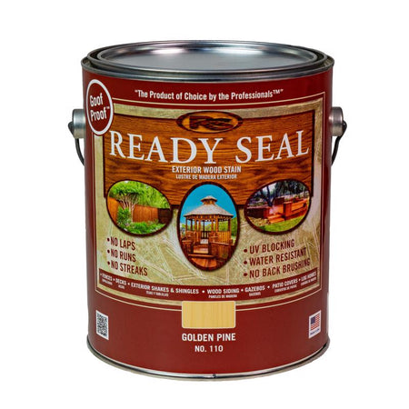 Ready Seal Stain & Sealer for Wood Gallon Golden Pine