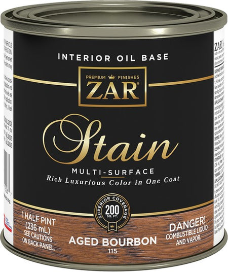 UGL ZAR Oil Based Wood Stain Half Pint Aged Bourbon