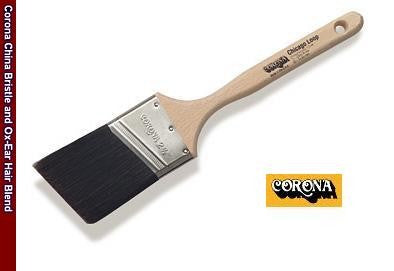 Corona Chicago Loop Black China Ox-Ear Hair Blend featuring finest China bristles blended with thin and soft Ox-Ear hair.