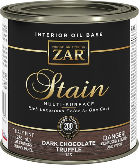 UGL ZAR Oil Based Wood Stain Half Pint Dark Chocolate Truffle