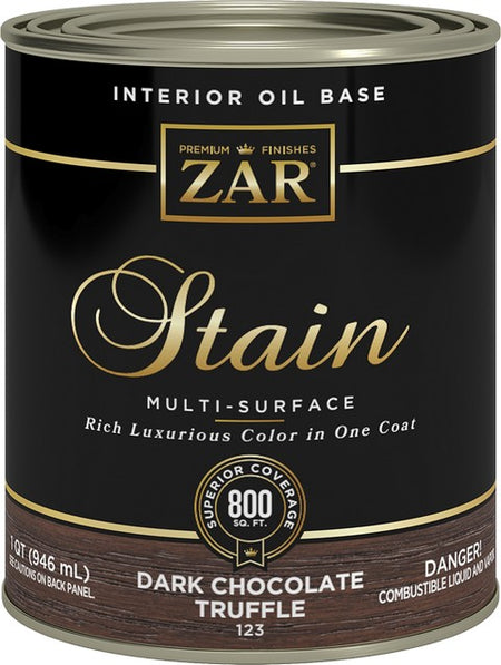 UGL ZAR Oil Based Wood Stain Quart Dark Chocolate Truffle