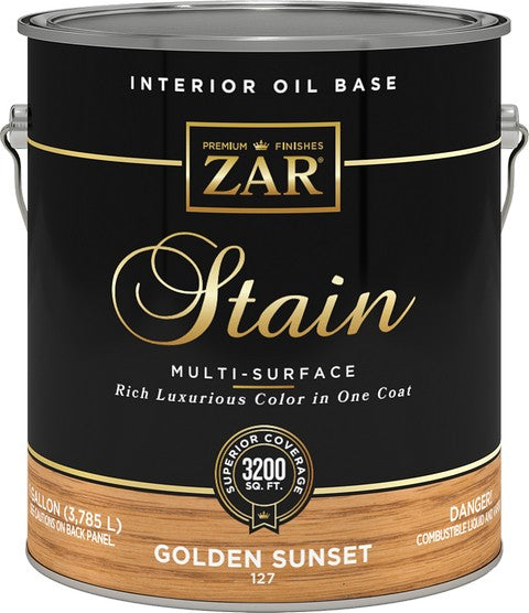 UGL ZAR Oil Based Wood Stain Gallon Golden Sunset