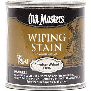 Old Masters Wiping Stain Classics American Walnut Half Pint