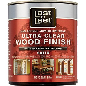 Absolute Coatings Last n Last Ultra Clear Wood Finish Satin Quart