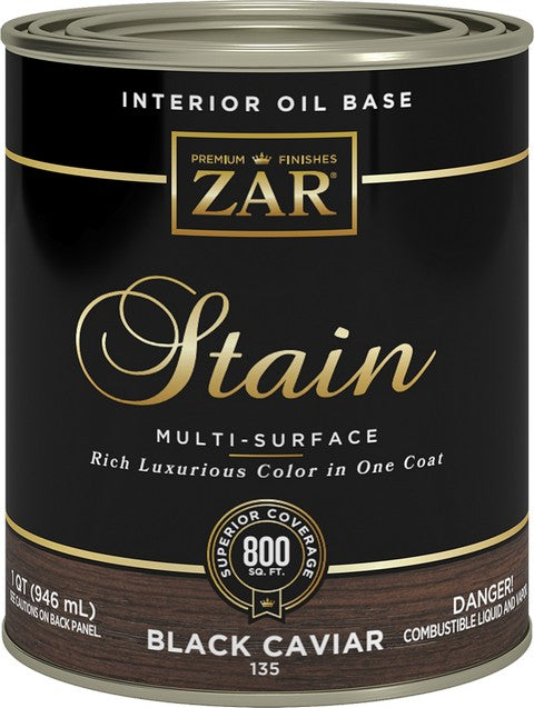 UGL ZAR Oil Based Wood Stain Quart Black Caviar