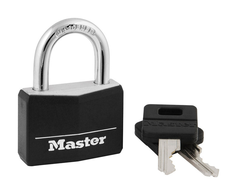 Master Lock Brass & Black Padlock 141D