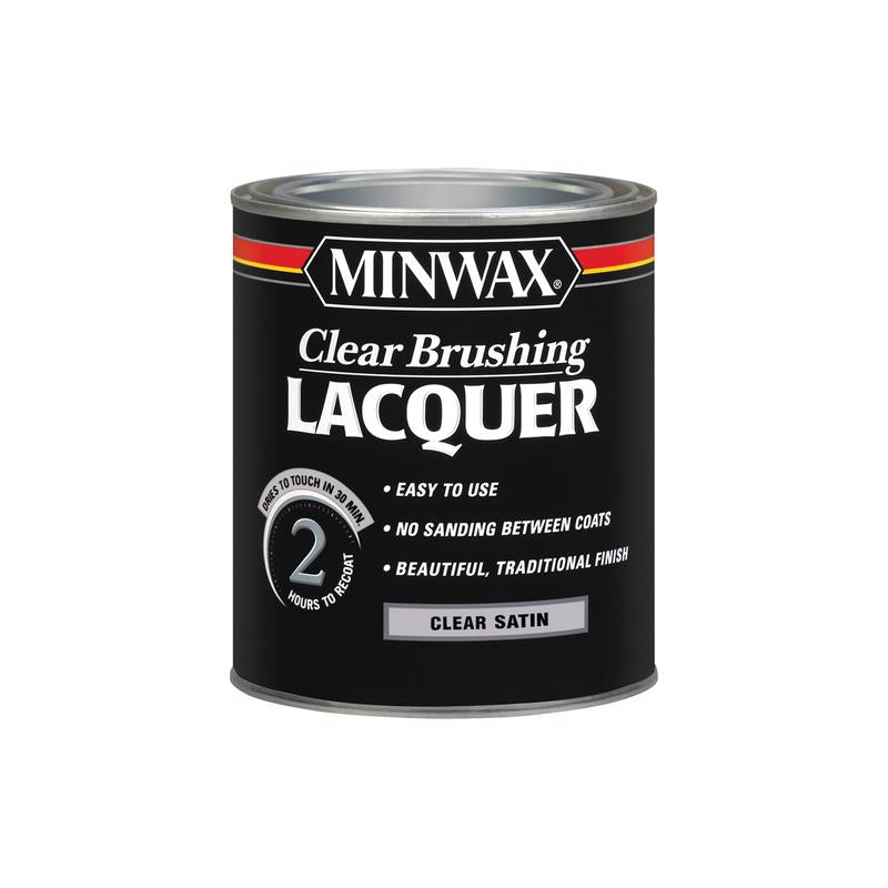 Minwax Clear Brushing Lacquer Satin Quart