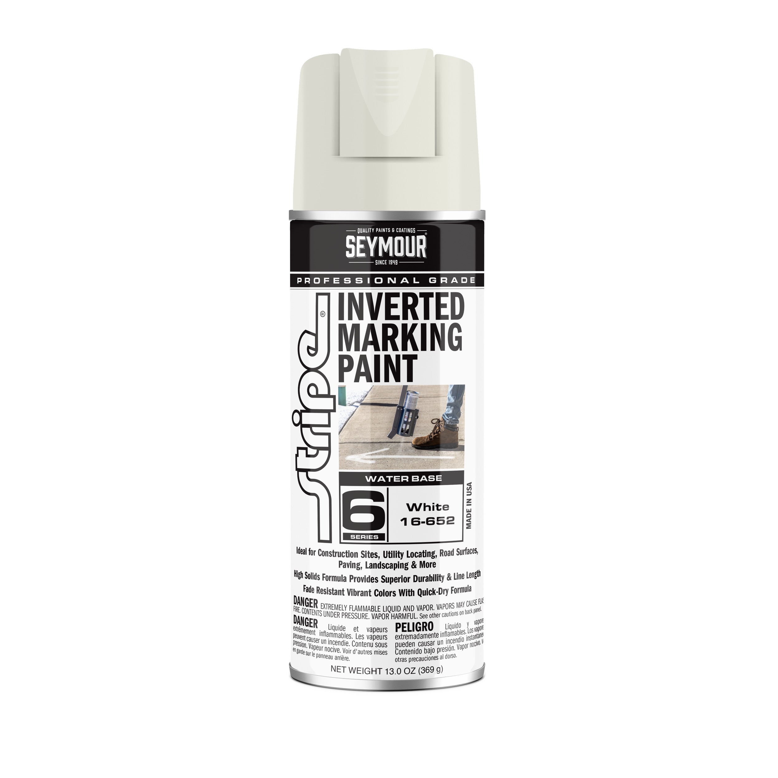 Seymour 20oz Stripe Water Based Marking Paint White
