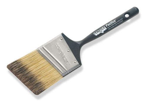 Corona Pacifica Marine Brush Black-handled paint brush on white background.