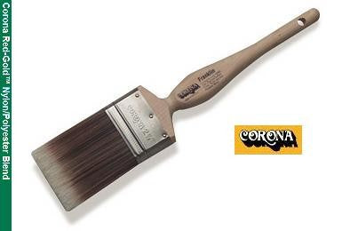 Corona Franklin Red-Gold Paint Brush featuring solid round tapered DuPont™ Tynex® Nylon and Orel® Polyester filaments.