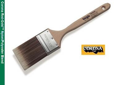 A high-quality image showcasing the Corona Tacoma™ Red-Gold™ Professional Brush Paint Brush 18460. The brush features a beautifully crafted wooden handle and bristles that are neatly arranged for optimal paint application.