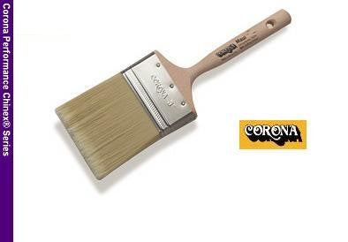 Corona Maui Marine Paint Brush with hand-formed chisel and wooden handle.