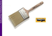 Corona Maui Marine Paint Brush with hand-formed chisel and wooden handle.
