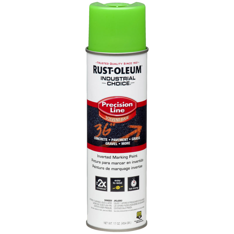 Rust-Oleum Industrial Choice M1600 System SB Precision Line Marking Paint Fluorescent Green