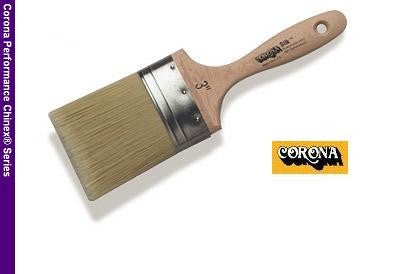Corona Silk Performance Chinex Paint Brush featuring full stock of 100% DuPont™ Chinex® tapered synthetic filament.